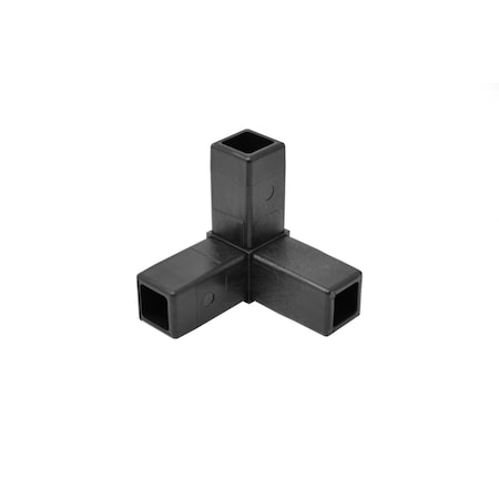 Eztube 3-Way Black Corner Connector  Hammer Fit 200-308 BK-HF 200-308 BK-HF